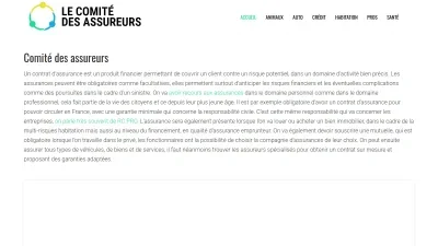 Lecomitedesassureurs.com