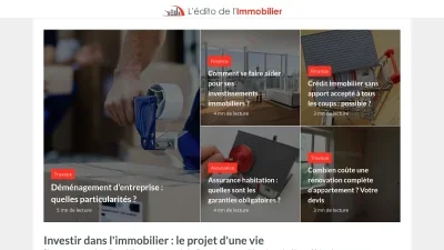 L'édito de l'Immobilier